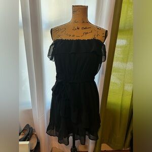 Johnny Martin Black Strapless Mini Dress Size Large